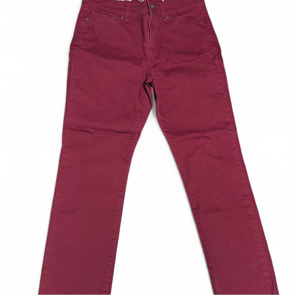 Womens Burgundy Jeans